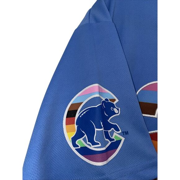 Chicago Cubs Pride Night Button Down Jersey Men’s XL - Picture 4 of 7